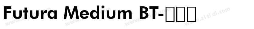 Futura Medium BT字体转换